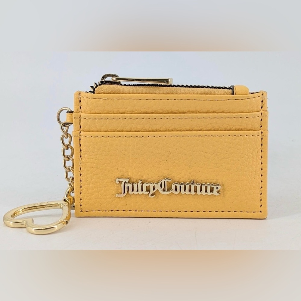Juicy Couture Yellow Key & Card Holder